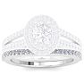 1/4 Carat Diamond Wedding Band In 14 Karat White Gold Image-1