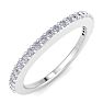 1/4 Carat Diamond Wedding Band In 14 Karat White Gold Image-3