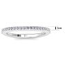 1/4 Carat Diamond Wedding Band In 14 Karat White Gold Image-6