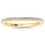 1/4 Carat Diamond Wedding Band In 14 Karat Yellow Gold Image-2