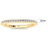 1/4 Carat Diamond Wedding Band In 14 Karat Yellow Gold Image-6