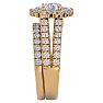 2 1/2 Carat Shape Diamond Bridal Set In 14 Karat Yellow Gold Image-4