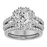 3 1/2 Carat Shape Diamond Bridal Set In 14 Karat White Gold Image-1