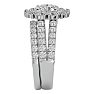 3 1/2 Carat Shape Diamond Bridal Set In 14 Karat White Gold Image-4