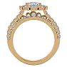 4 1/2 Carat Shape Diamond Bridal Set In 14 Karat Yellow Gold Image-3
