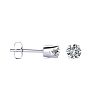 1/4 Carat Diamond Stud Earrings In Sterling Silver
 Image-1