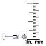 1/4 Carat Diamond Stud Earrings In Sterling Silver
 Image-2