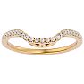 1/4 Carat Diamond Wedding Band In 14 Karat Yellow Gold Image-1