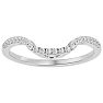1/4 Carat Diamond Wedding Band In 14 Karat White Gold Image-1