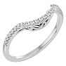 1/4 Carat Diamond Wedding Band In 14 Karat White Gold Image-2
