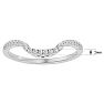 1/4 Carat Diamond Wedding Band In 14 Karat White Gold Image-5