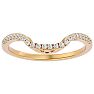 1/4 Carat Diamond Wedding Band In 14 Karat Yellow Gold Image-1