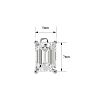 1 1/2 Carat Emerald Shape Moissanite Stud Earrings In 14 Karat White Gold Image-5