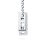 Letter D Diamond Initial Necklace In Sterling Silver With 17 Diamonds, 18 Inches Image-3