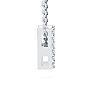 K Initial Necklace In Sterling Silver With 15 Diamonds, 18 Inches Image-3