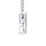 Letter T Diamond Initial Necklace In Sterling Silver With 11 Diamonds, 18 Inches Image-3