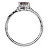 1-1/4 Carat Oval Shape Mystic Topaz Ring With Diamonds In 14 Karat White Gold Image-3