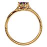 1-1/4 Carat Oval Shape Mystic Topaz Ring With Diamonds In 14 Karat Yellow Gold Image-3