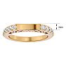 Moissanite Engagement Ring; 1/2 Carat Moissanite Wedding Band In 14 Karat Yellow Gold Image-5
