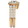 3 Carat Shape Diamond Bridal Set In 14 Karat Yellow Gold Image-4