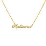 Autumn Nameplate Necklace In Gold  Image-2