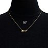 April Nameplate Necklace In Gold  Image-5