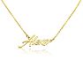 Alexa Nameplate Necklace In Gold  Image-2