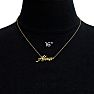 Alexa Nameplate Necklace In Gold  Image-5