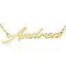 Andrea Nameplate Necklace In Gold  Image-1