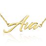 Ava Nameplate Necklace In Gold  Image-1