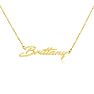 Brittany Nameplate Necklace In Gold  Image-2