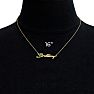 Brittany Nameplate Necklace In Gold  Image-5
