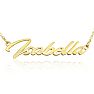 Isabella Nameplate Necklace In Gold  Image-1
