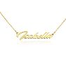 Isabella Nameplate Necklace In Gold  Image-2