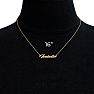 Isabella Nameplate Necklace In Gold  Image-5