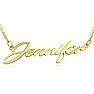 Jennifer Nameplate Necklace In Gold  Image-1