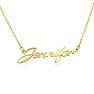 Jennifer Nameplate Necklace In Gold  Image-2