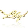 Lily Nameplate Necklace In Gold  Image-1