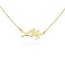 Lily Nameplate Necklace In Gold  Image-2