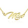 Mia Nameplate Necklace In Gold  Image-1