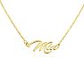 Mia Nameplate Necklace In Gold  Image-2