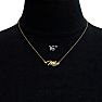 Mia Nameplate Necklace In Gold  Image-5