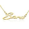 Sara Nameplate Necklace In Gold  Image-1