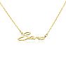 Sara Nameplate Necklace In Gold  Image-2