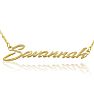 Savannah Nameplate Necklace In Gold  Image-1