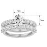 2 1/2 Carat Diamond Bridal Set In 14 Karat White Gold Image-5
