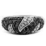 1 Carat Black and White Diamond Intricate Ring In Sterling Silver. Really Amazing Ring At An Incredibly Price! Image-3