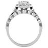 1 1/2 Carat Oval Shape Diamond Bridal Set In 14 Karat White Gold Image-3