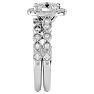 1 1/2 Carat Oval Shape Diamond Bridal Set In 14 Karat White Gold Image-4