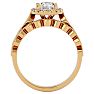 1 1/2 Carat Oval Shape Diamond Bridal Set In 14 Karat Yellow Gold Image-3